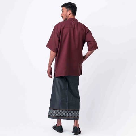 Koko Pria Katun Madinah - AMMAR Maroon